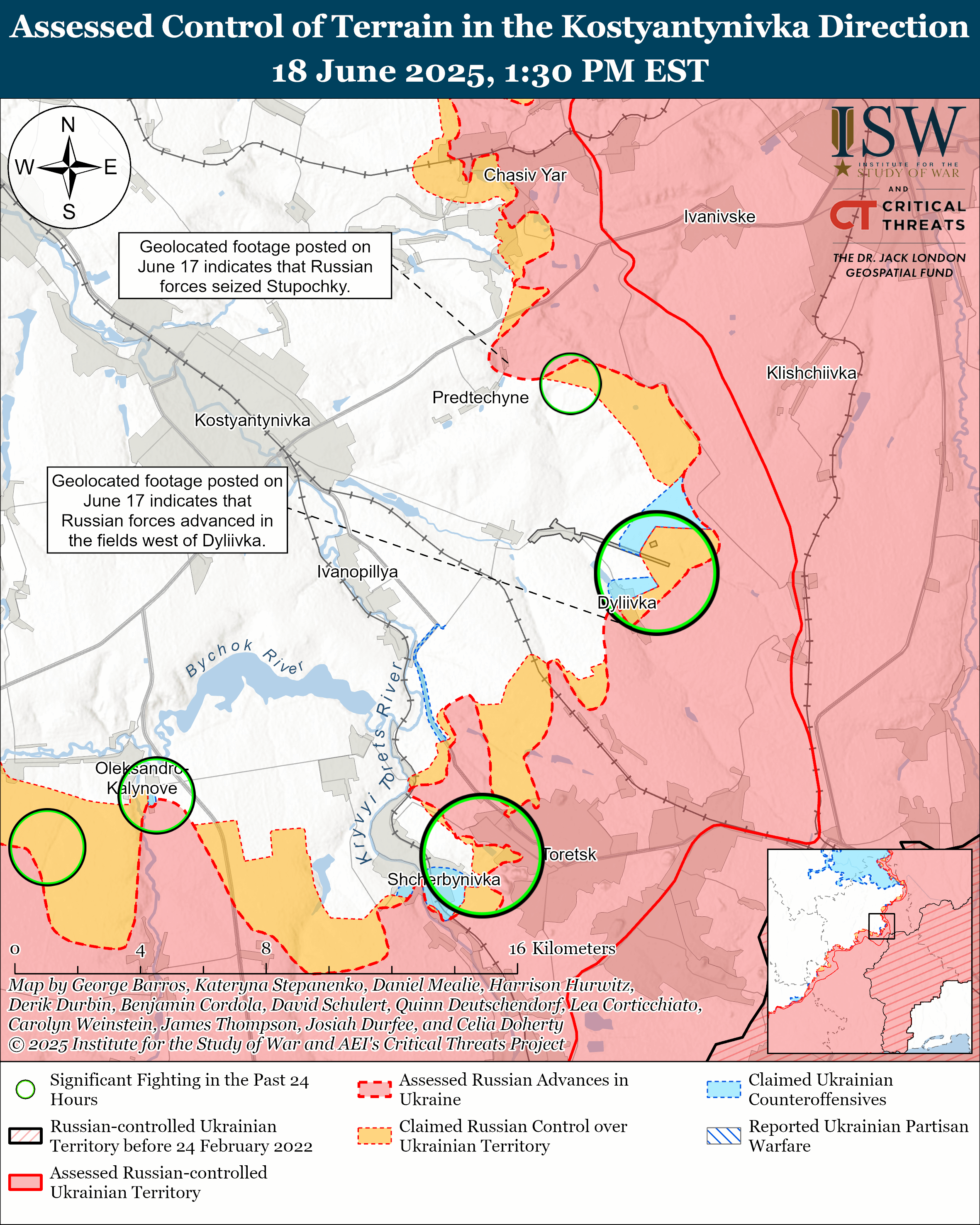 Росіяни можуть зосередити атаки на Торецькому напрямку, - ISW
